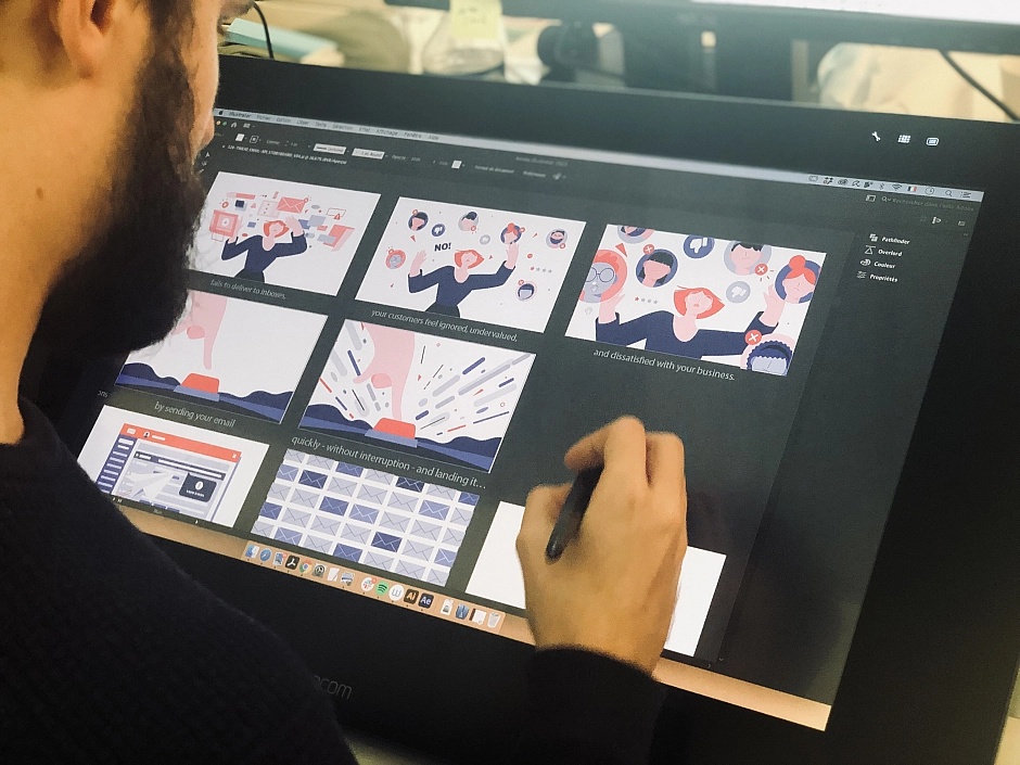 Twilio cintiq Animation motion graphics explainer video wideview studio new york