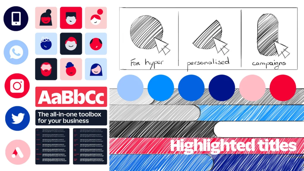 Storyboard Color palette draft animation Kinetype motion design service
motion graphics agencies