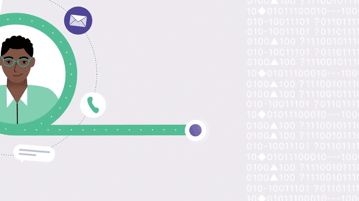 Minimalist corporate motion graphics explainer video Segment